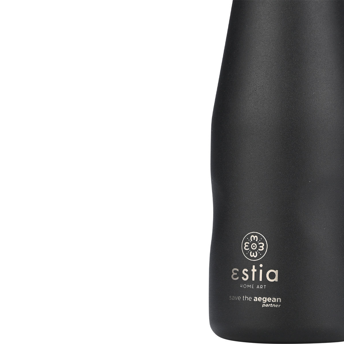 ESTIA ΘΕΡΜΟΣ TRAVEL FLASK SAVE THE AEGEAN 350ml MIDNIGHT BLACK - Image 3