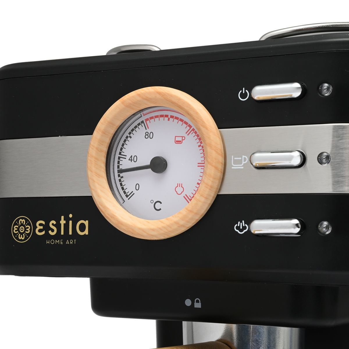 ESTIA ΜΗΧΑΝΗ ESPRESSO OAK 950w 15 bar 1.2lt ΜΑΥΡΗ - Image 6
