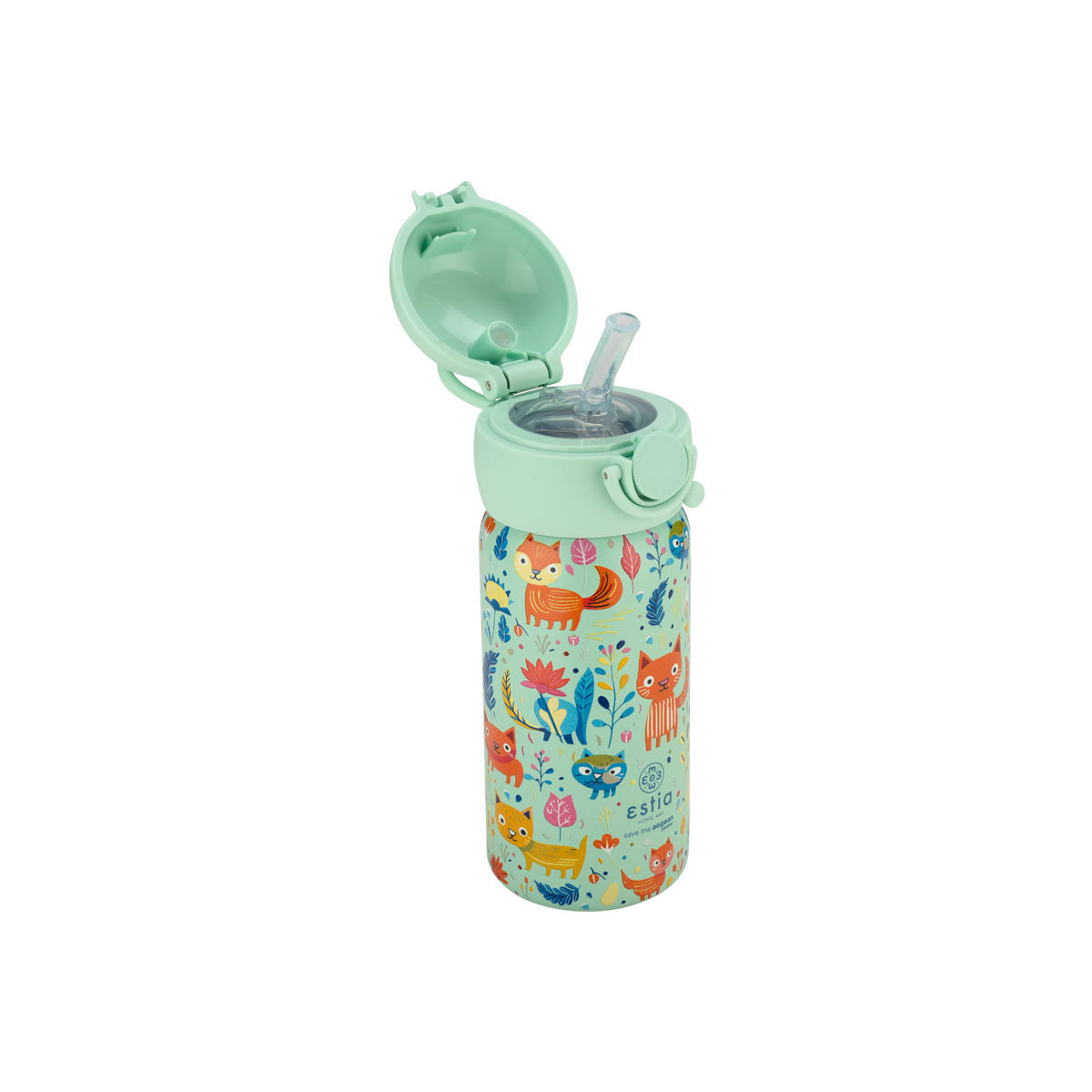 ESTIA ΘΕΡΜΟΣ ΠΑΙΔΙΚΟ 350ml FELINE FOLIAGE - Image 3