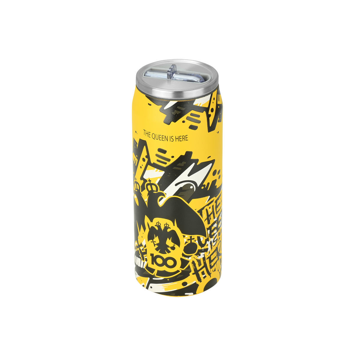 ESTIA ΘΕΡΜΟΣ TRAVEL CUP AEK BC EDITION THE QUEEN IS HERE 500ml - Image 2