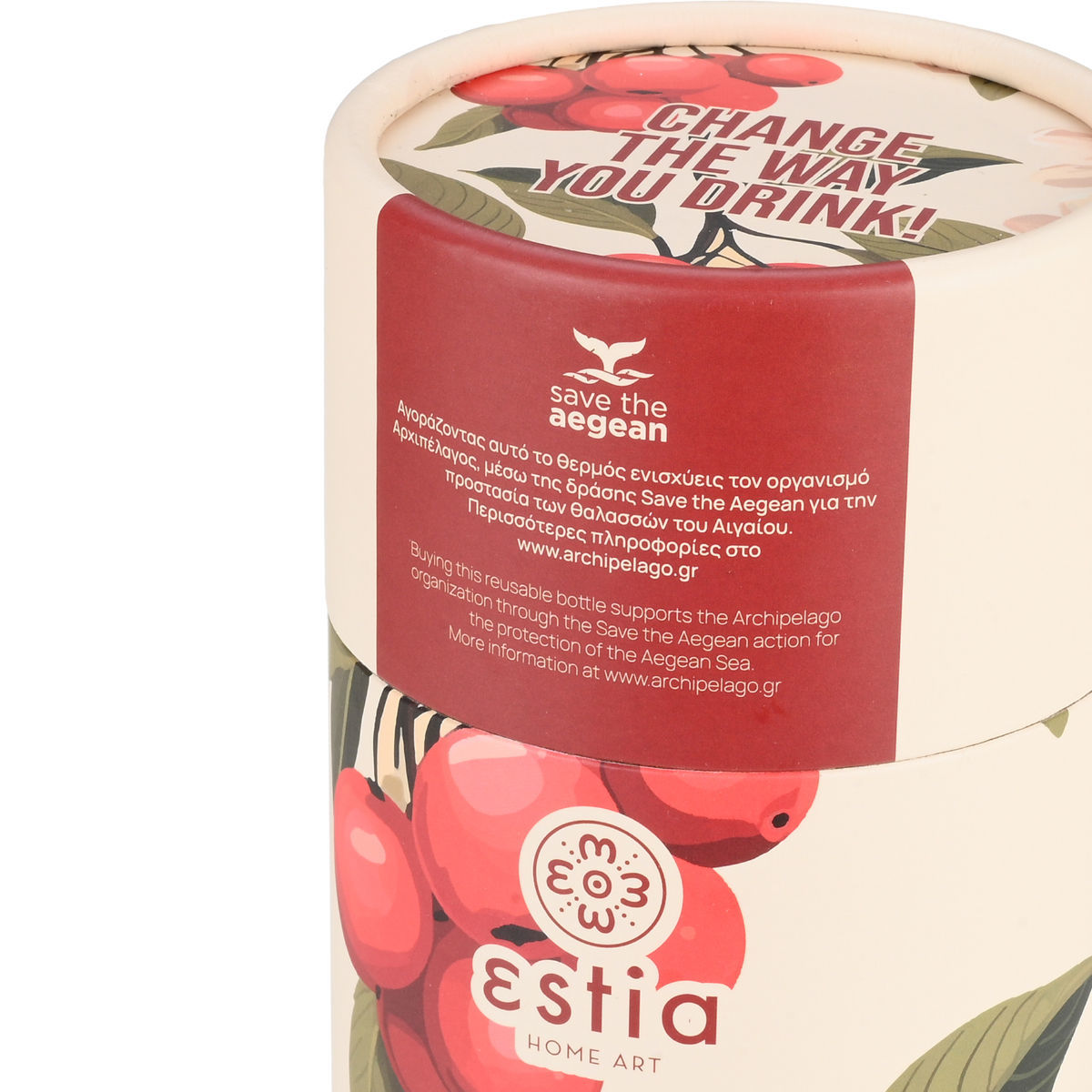ESTIA ΘΕΡΜΟΣ TRAVEL MUG SAVE THE AEGEAN 350ml SAKURA WHISPER - Image 5