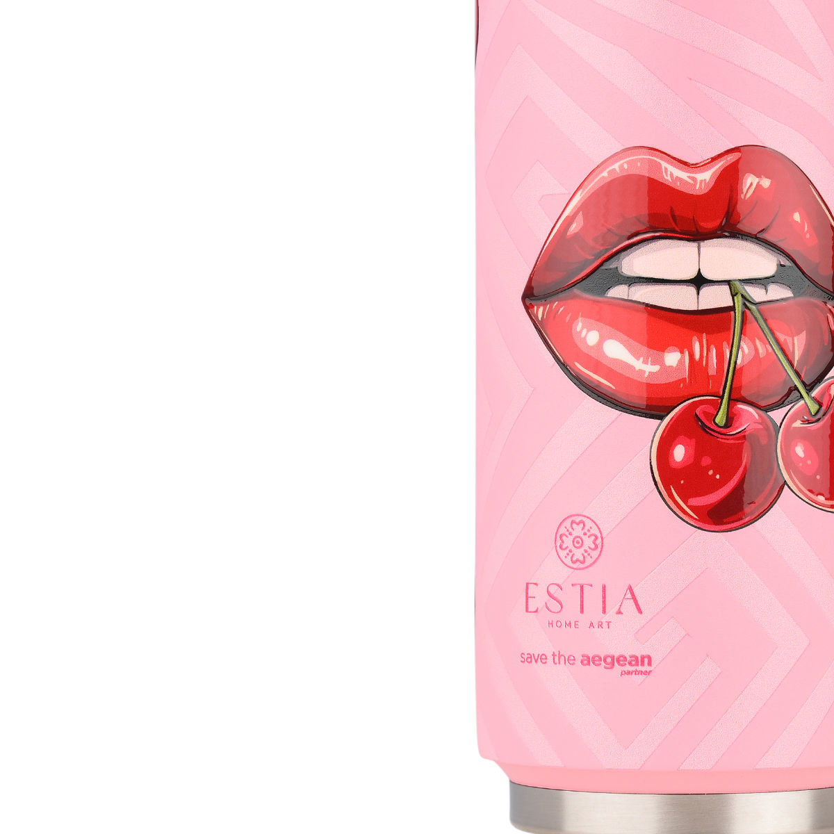 ESTIA ΘΕΡΜΟΣ TRAVEL CUP SAVE THE AEGEAN 500ml BLUSH POP - Image 2