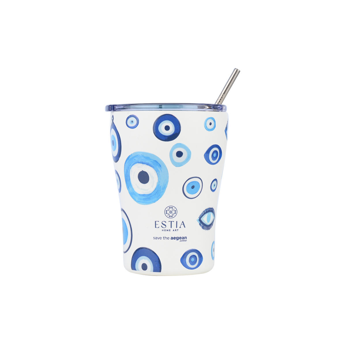 ESTIA ΘΕΡΜΟΣ COFFEE MUG SAVE THE AEGEAN 350ml SPIRIT OF LUCK