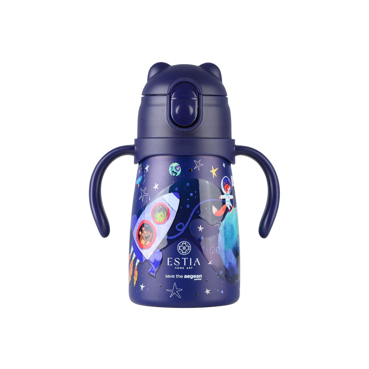 ESTIA ΘΕΡΜΟΣ ΠΑΙΔΙΚΟ BUBBLE BOTTLE SAVE THE AEGEAN 300ml SOLAR JUMP