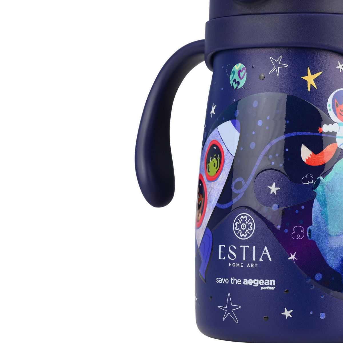 ESTIA ΘΕΡΜΟΣ ΠΑΙΔΙΚΟ BUBBLE BOTTLE SAVE THE AEGEAN 300ml SOLAR JUMP - Image 3