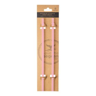 ESTIA ΑΝΤΑΛΛΑΚΤΙΚΑ ΚΑΛΑΜΑΚΙΑ STRAW TUMBLER XL 900ml BLOSSOM ROSE 2 ΤΕΜ