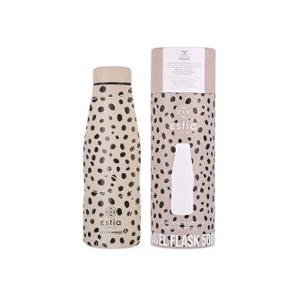 ESTIA ΘΕΡΜΟΣ TRAVEL FLASK SAVE THE AEGEAN 500ml LEOPARD TAUPE