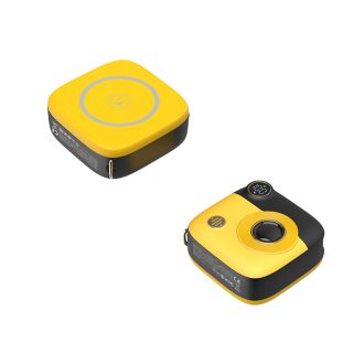 XO PR223 Κάμερα με Ψηφιακή Οθόνη και Power Bank Γρήγορης Φόρτισης 10000mAh (Μαύρο & Κίτρινο)