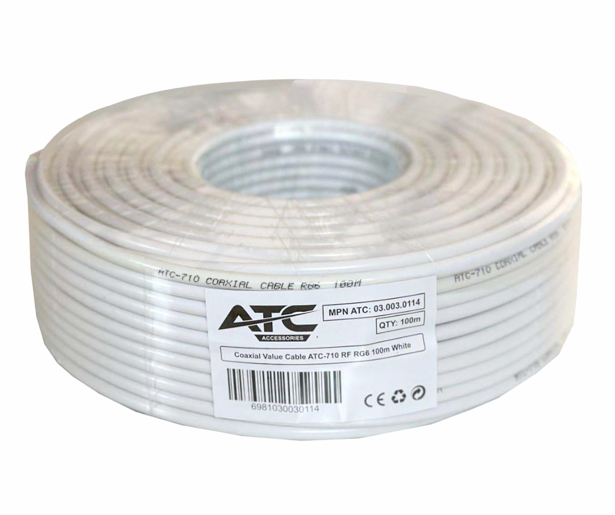 ATC Στροφείο RF ATC-710 Value RG6 100m