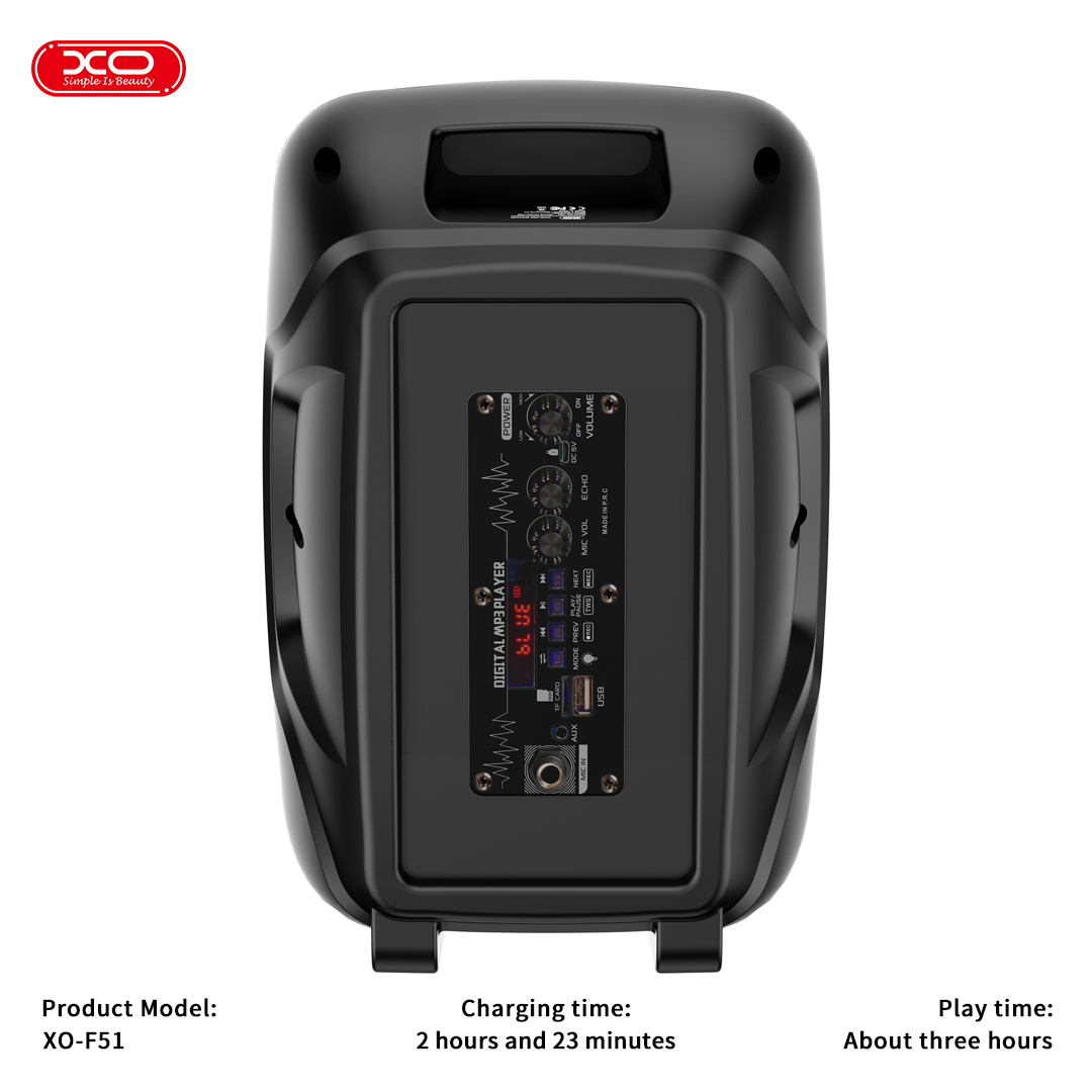 XO F51 Πολύχρωμο Jade Ηχείο Speaker RGB Bluetooth - Image 5