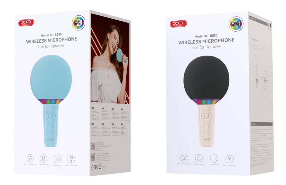 XO BE50 Lollipop Μικρόφωνο Bluetooth Μπεζ - Image 5