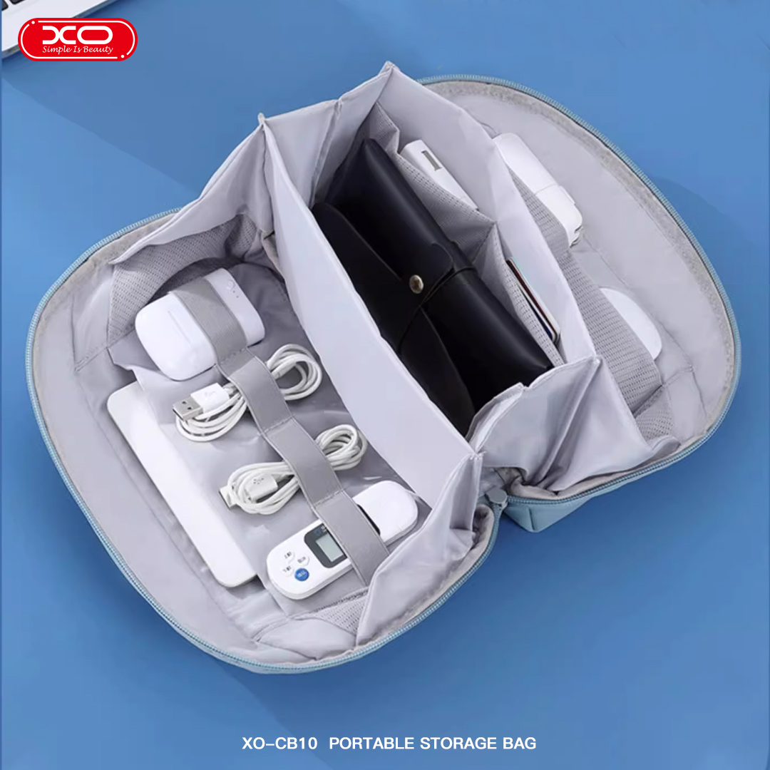 XO CB10 Volcano Φορητό Τσαντάκι Organizer Μπλε - Image 6
