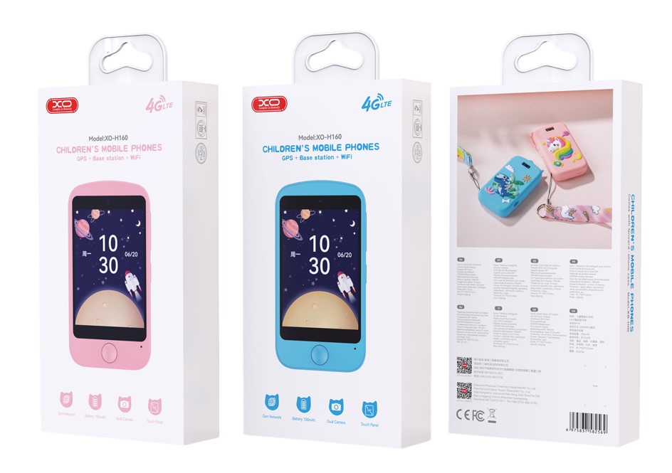 XO H160 GPS Παιδικό Smart Κινητό 4G 2.8 Μπλε - Image 4