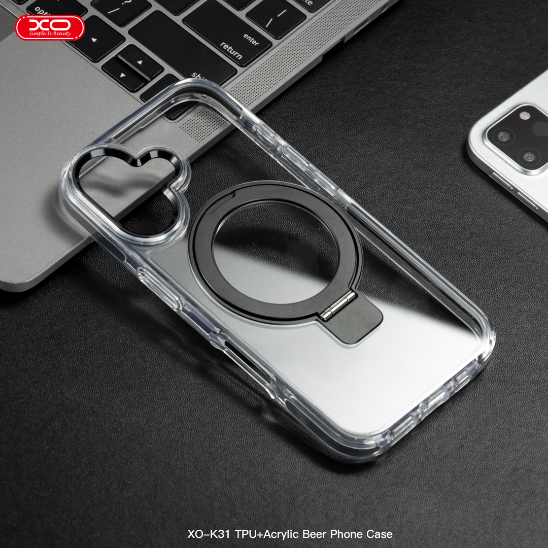 XO K31 Θήκη IPhone 16 Pro Max 6,9" TPU + Ακρυλική με Μαγνήτη Μαύρο - Image 3