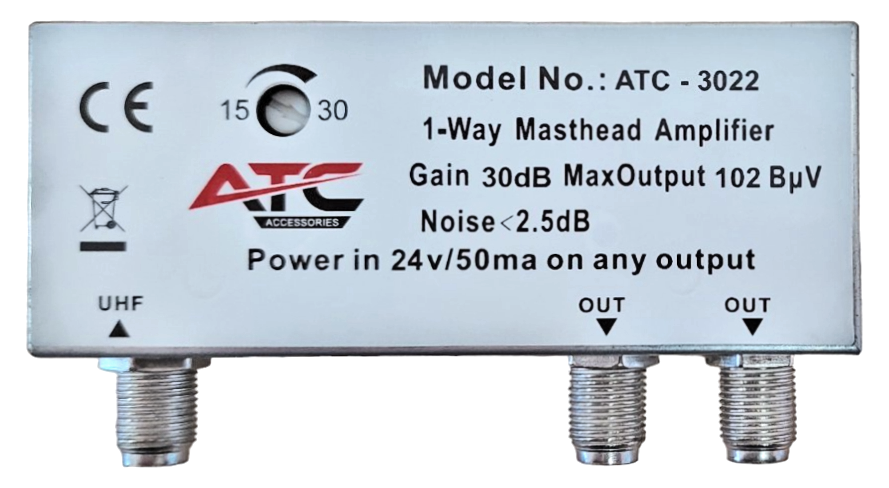 ATC Ενισχυτής Ιστού 30dB ATC-3022 5G LTE700 2 Εξόδων - Image 2
