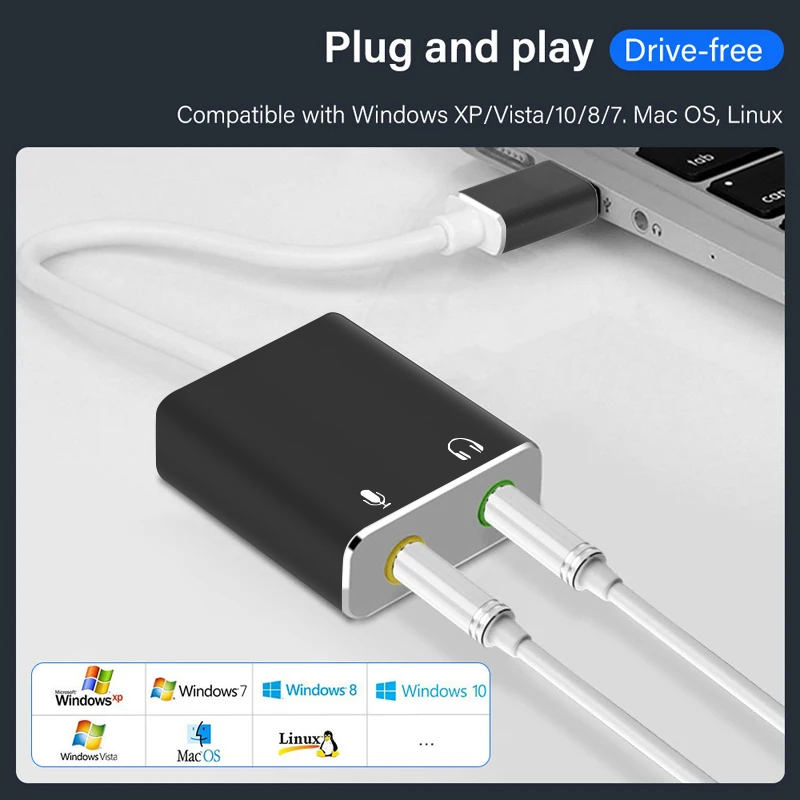 Κάρτα ήχου USB 7.1 με καλώδιο - Image 4