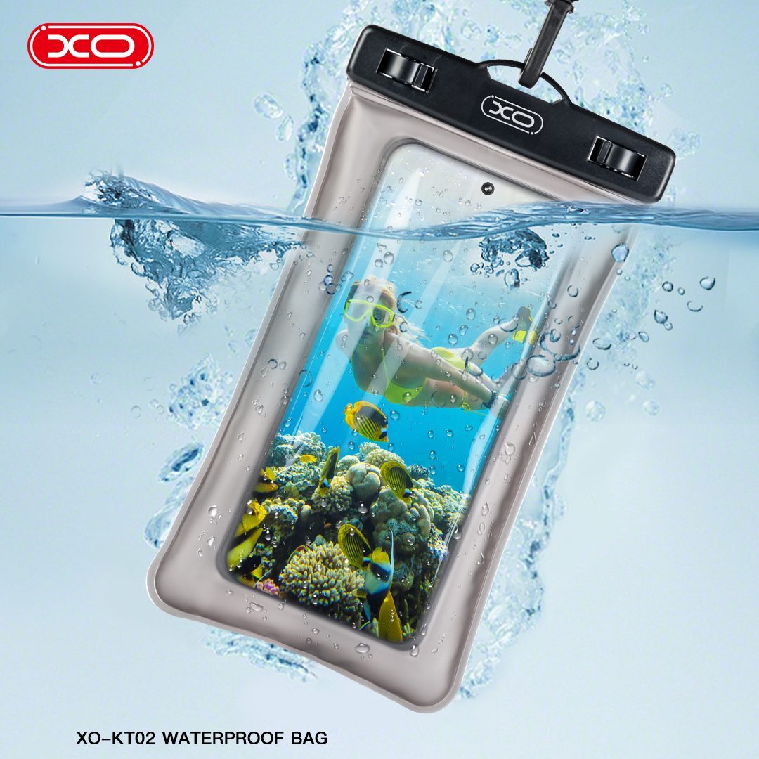 XO KT02 PVC Αδιάβροχη Φουσκωτή Θήκη Τηλεφώνου με Κλιπ - Image 3