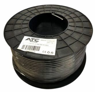 ATC-721 Καλώδιο RG6 PET Μαύρο 100m