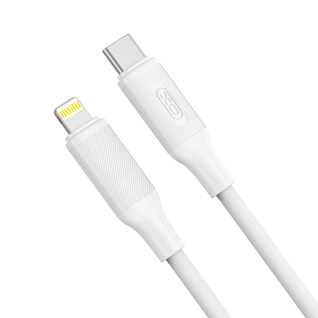 XO NB-Q265A PD 27W Type-C σε Lightning Μινιμαλιστικό Καλώδιο (Λευκό) - Image 2