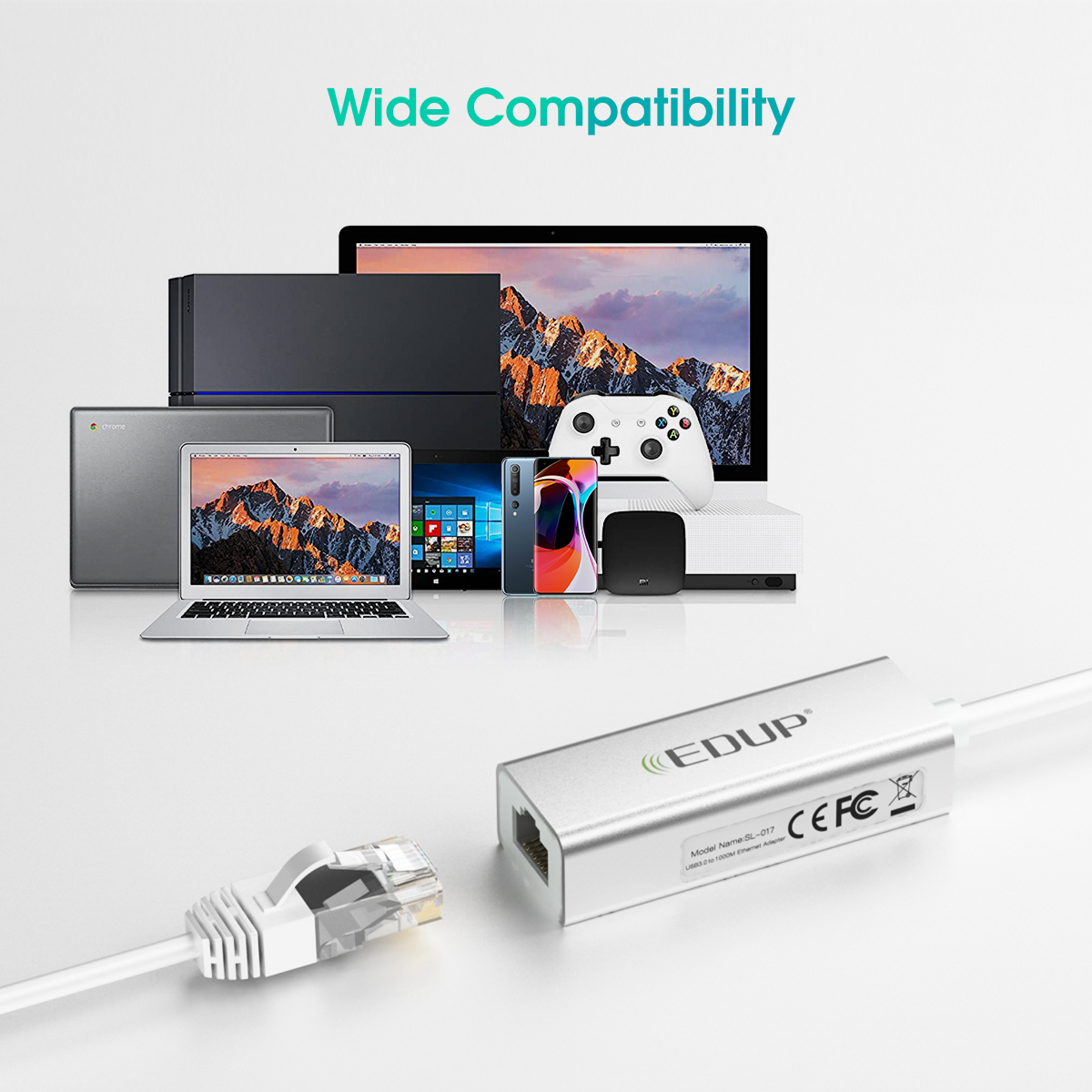 Αντάπτορας EDUP EP-9802 10/100/1000Mbps Type-C LAN - Image 9