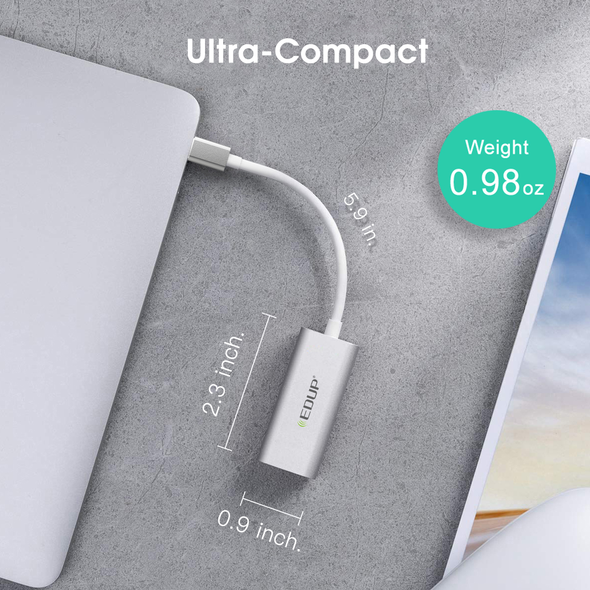 Αντάπτορας EDUP EP-9802 10/100/1000Mbps Type-C LAN - Image 10