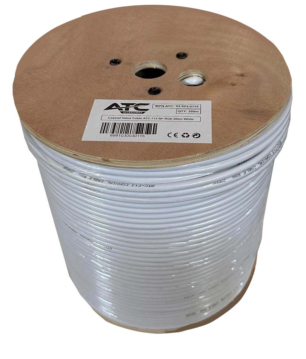 ATC Στροφείο RF ATC-713 Value RG6 Ξύλινο 300m - Image 3