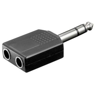 Μετατροπέας Stereo 6.35mm σε 2x Stereo 6.35mm Θηλυκά