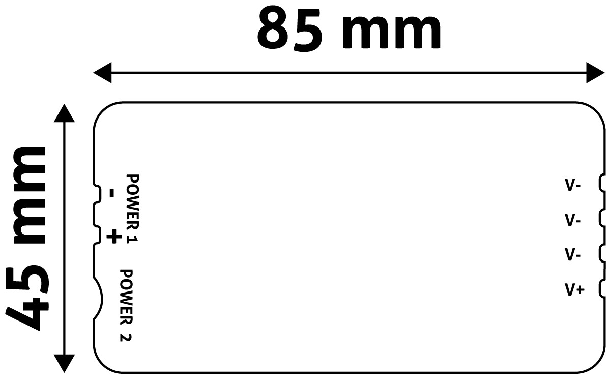Avide Ελεγκτής LED Ταινίας 12V 144W με Ντίμερ 4 Ζωνών - Image 2