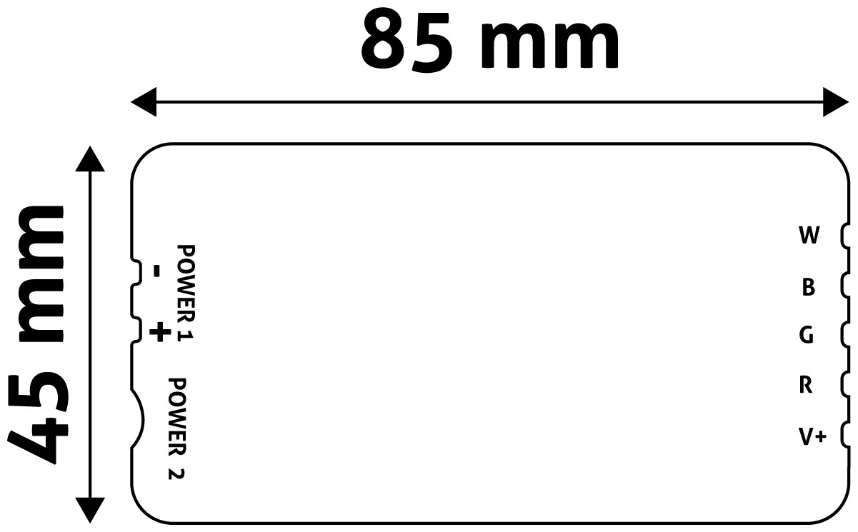 Avide Ελεγκτής για LED Ταινία 12V 288W RGB+W 4 Ζωνών - Image 2