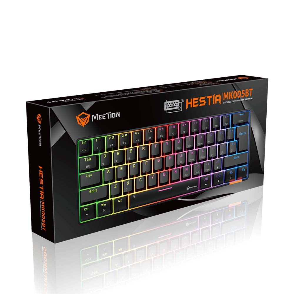 Meetion MT-MK005BT Bluetooth Μηχανικό Gaming Πληκτρολόγιο US Μαύρο - Image 4