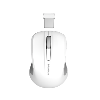 Meetion MT-MINIGO Αθόρυβο Mini 2.4G Ασύρματο Optical Ποντίκι Λευκό