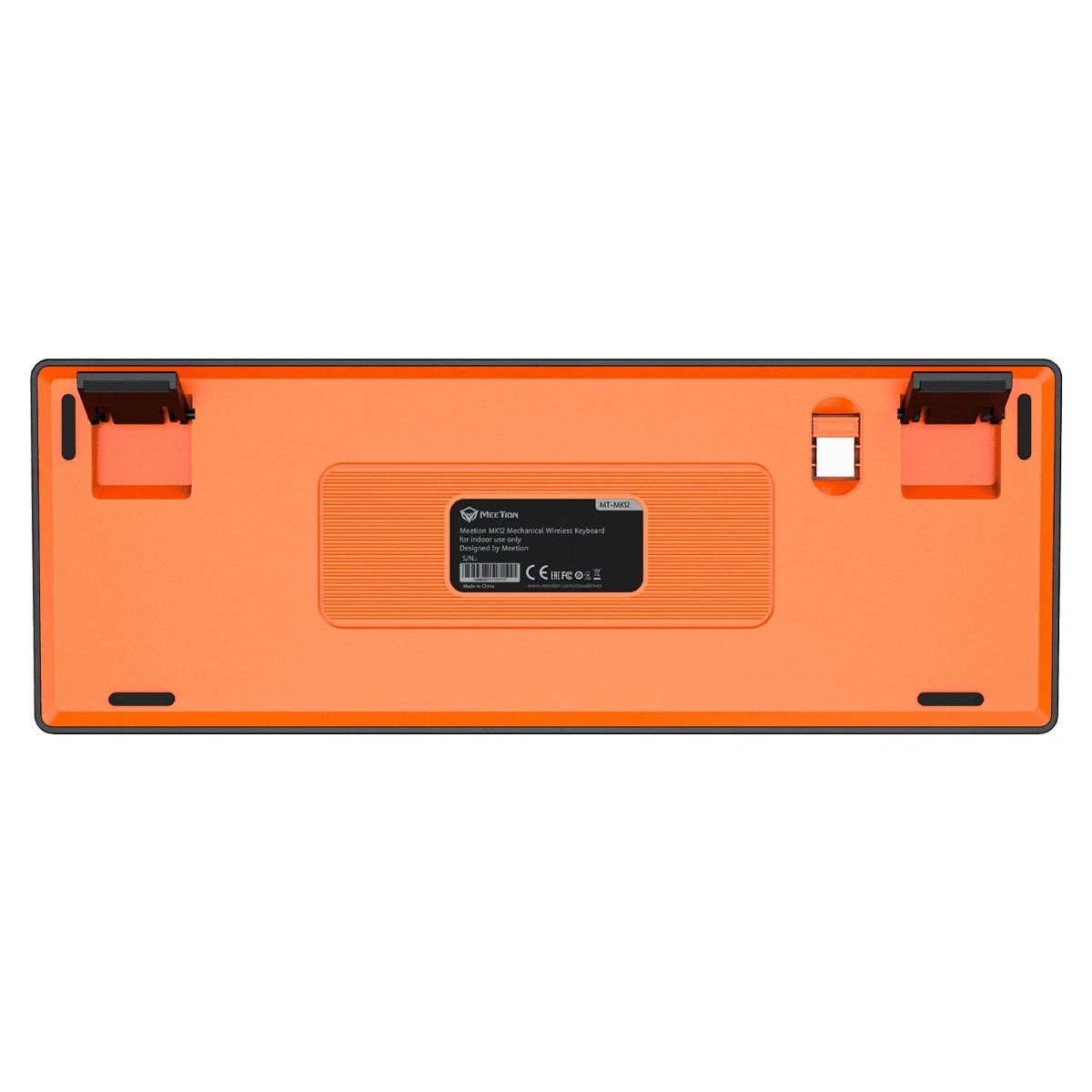 Meetion MK12 Ενσύρματο Bluetooth Gaming Πληκτρολόγιο Μαύρο US - Image 7