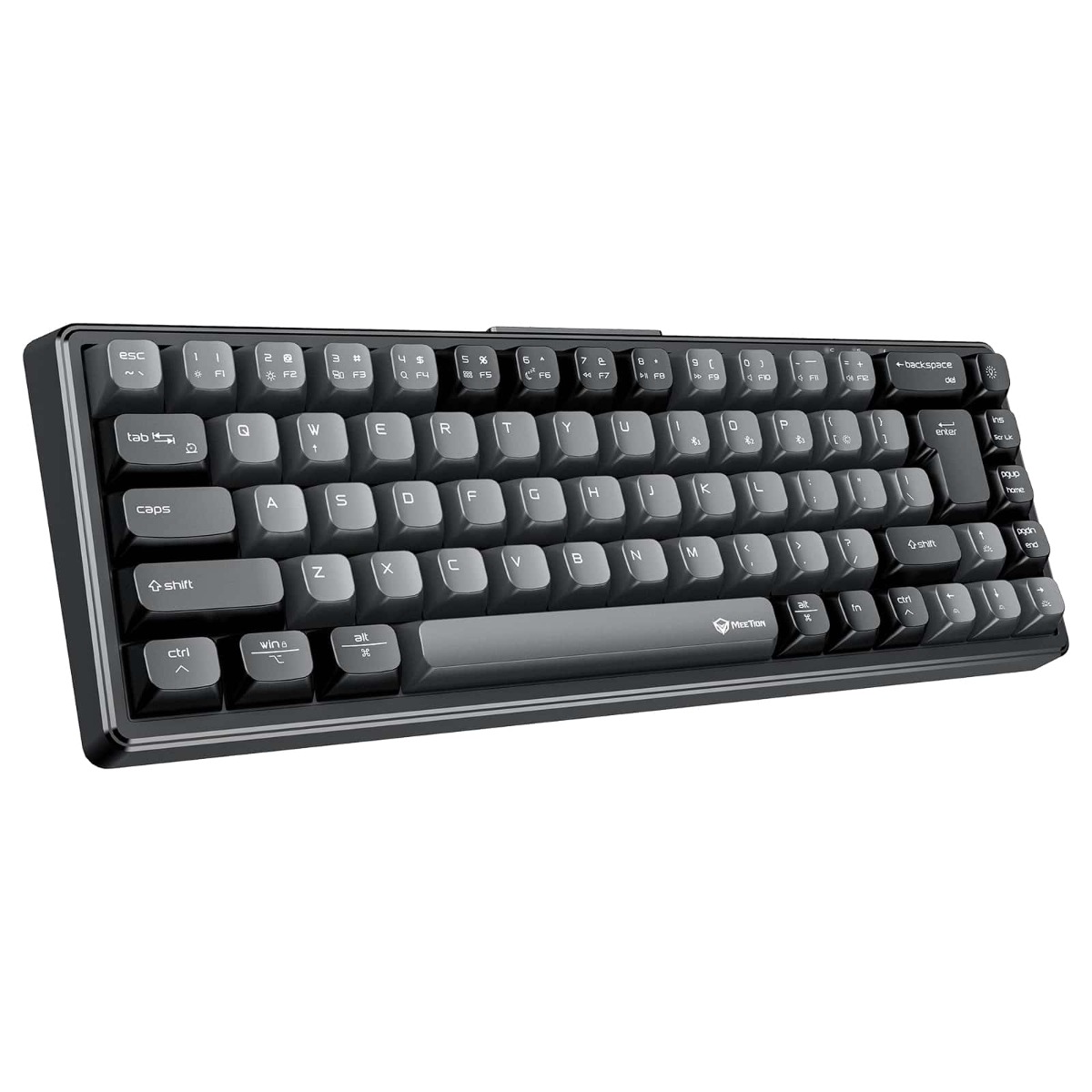 Meetion MK12 Ενσύρματο Bluetooth Gaming Πληκτρολόγιο Μαύρο US - Image 2