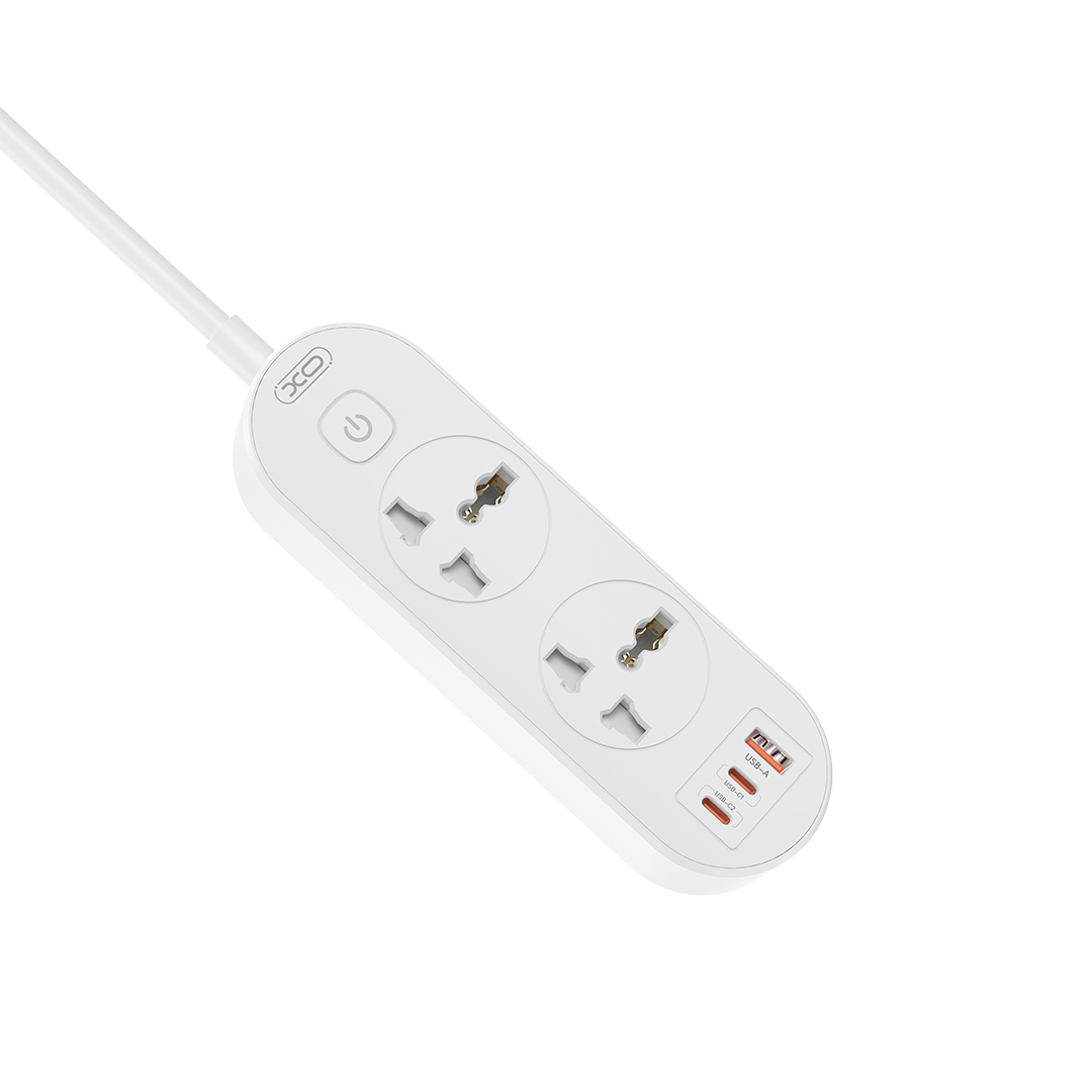 XO WL31 Πολύπριζο (EU) 30W 2AC + 1USB-A + 2USB-C με Διακόπτη - Image 2