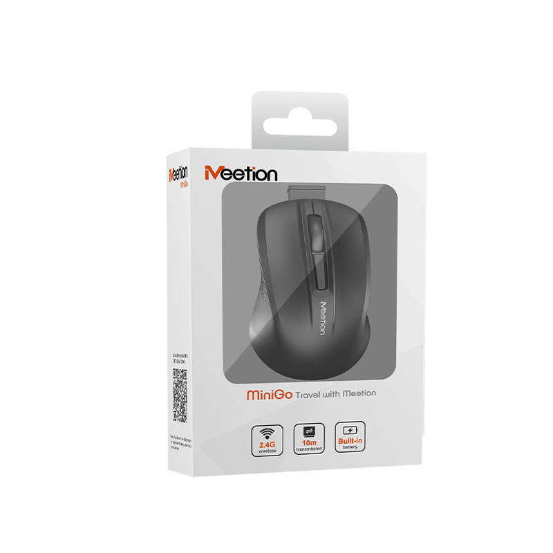 Meetion MT-MINIGO Αθόρυβο Mini 2.4G Ασύρματο Optical Ποντίκι Λευκό - Image 2