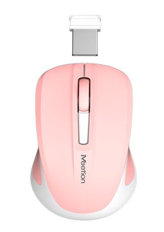 Silent Mini 2.4G Οπτικό Ασύρματο Ποντίκι (Ροζ)