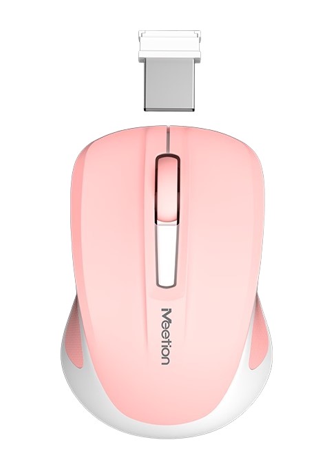 Silent Mini 2.4G Οπτικό Ασύρματο Ποντίκι (Ροζ)