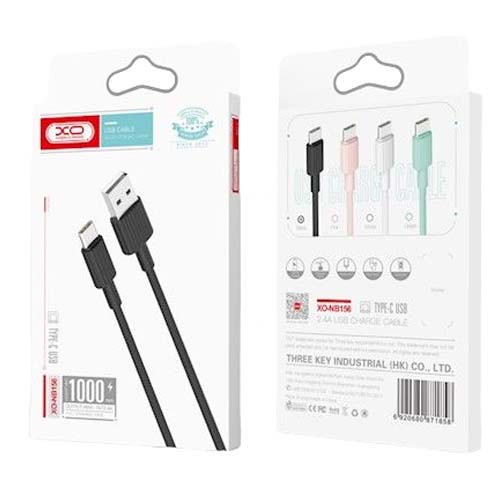 XO NB156 USB Καλώδιο Φόρτισης Type-C Ρόζ - Image 3