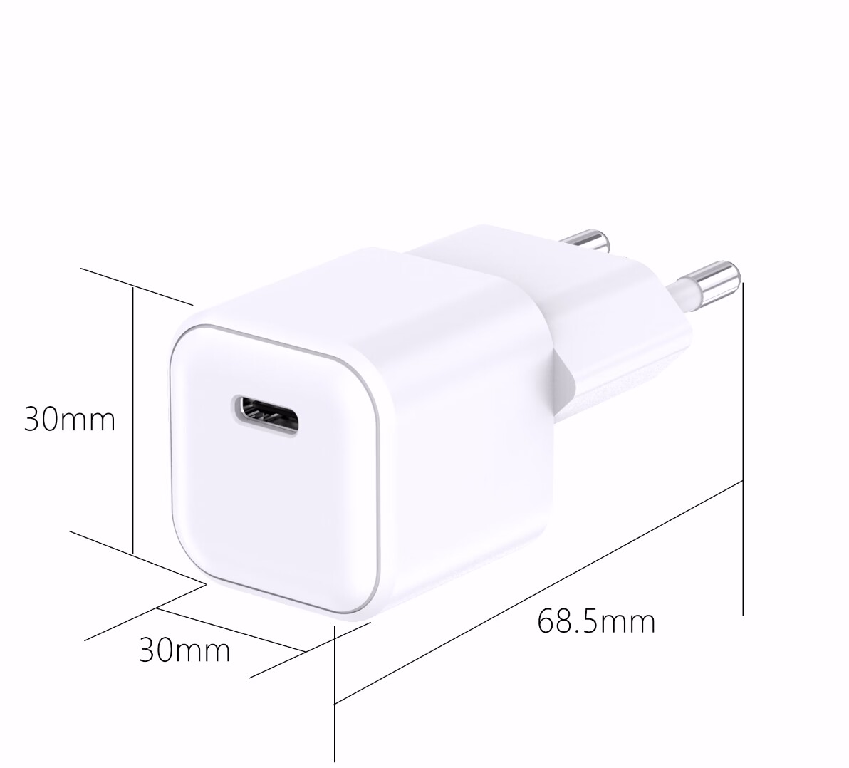 ATC-CHF1 Φορτιστής Ταχείας Φόρτισης GaN 20w Λευκός - Image 3