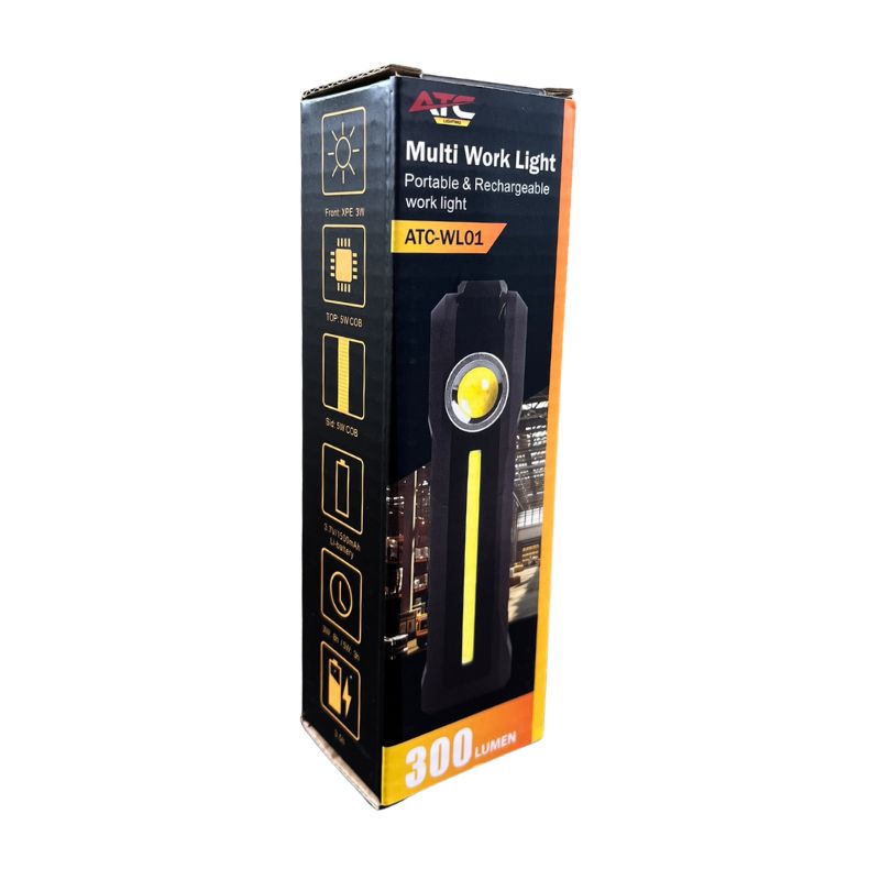 ATC-WL01 Πολυχρηστικός Φακός Εργασίας 300 Lumens - Image 3