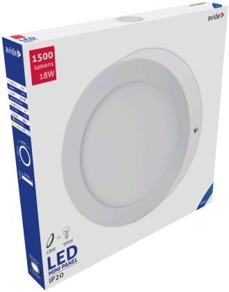 Avide LED Φωτιστικό Οροφής Στρογγυλό Αλουμίνιο 18W Ψυχρό 6400K