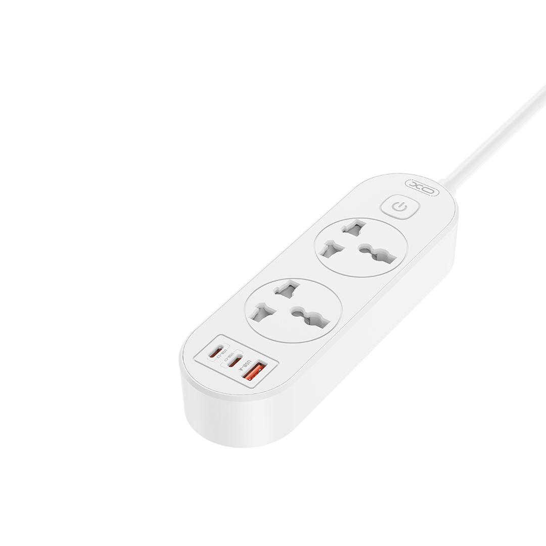 XO WL31 Πολύπριζο (EU) 30W 2AC + 1USB-A + 2USB-C με Διακόπτη - Image 3