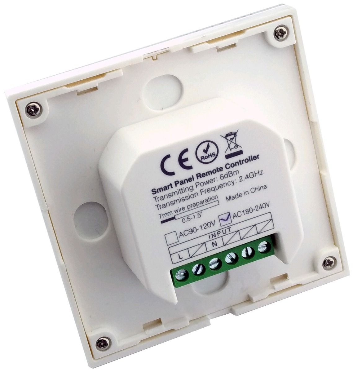 Avide Χωνευτό Πάνελ Αφής RF Χειρισμού LED Ταινίας 12V με Ντίμερ 4 Ζωνών /AC180-240V - Image 2