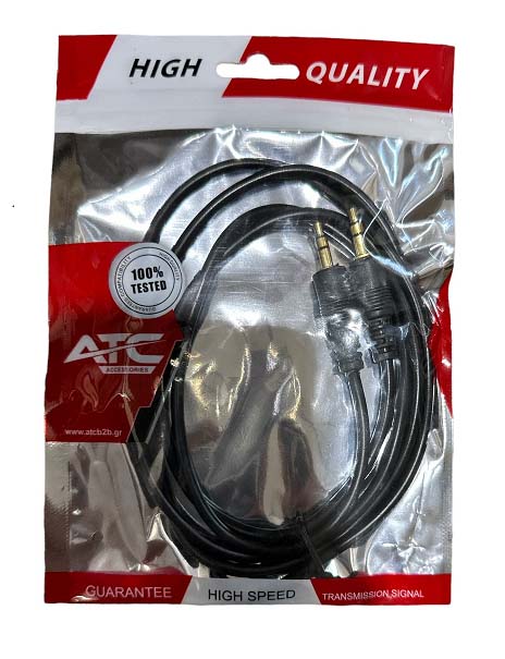 Καλώδιο Ήχου 3.5mm Αρσ./Αρσ. 2.5m - Image 2