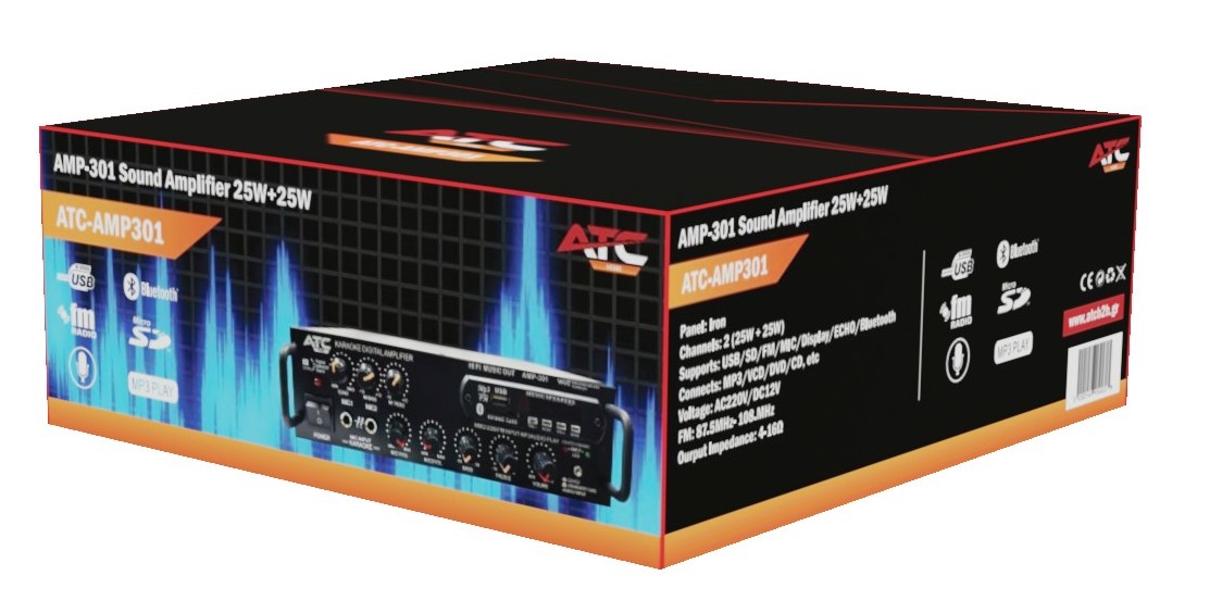 ATC AMP-301 Ενισχυτής Ήχου 25W+25W - Image 2