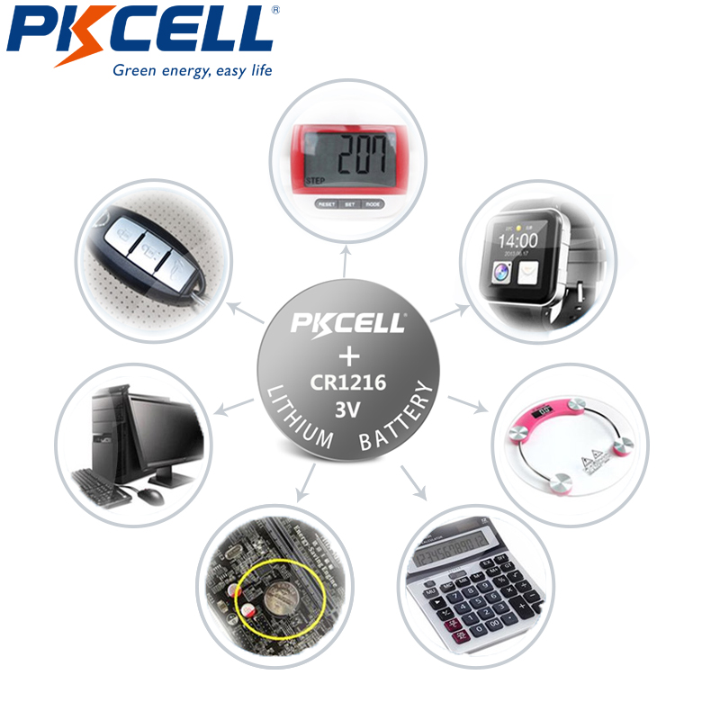 Pkcell Μπαταρία Κουμπί Λιθίου CR1216-1B (1τμχ) - Image 3
