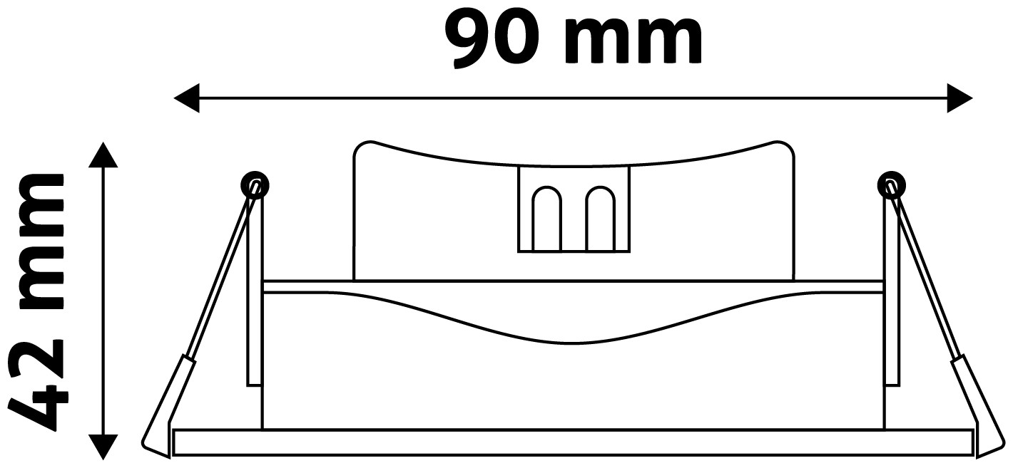 Avide LED Χωνευτό Σπότ 38° Τετράγωνο 7W Ψυχρό 6400K - Image 3