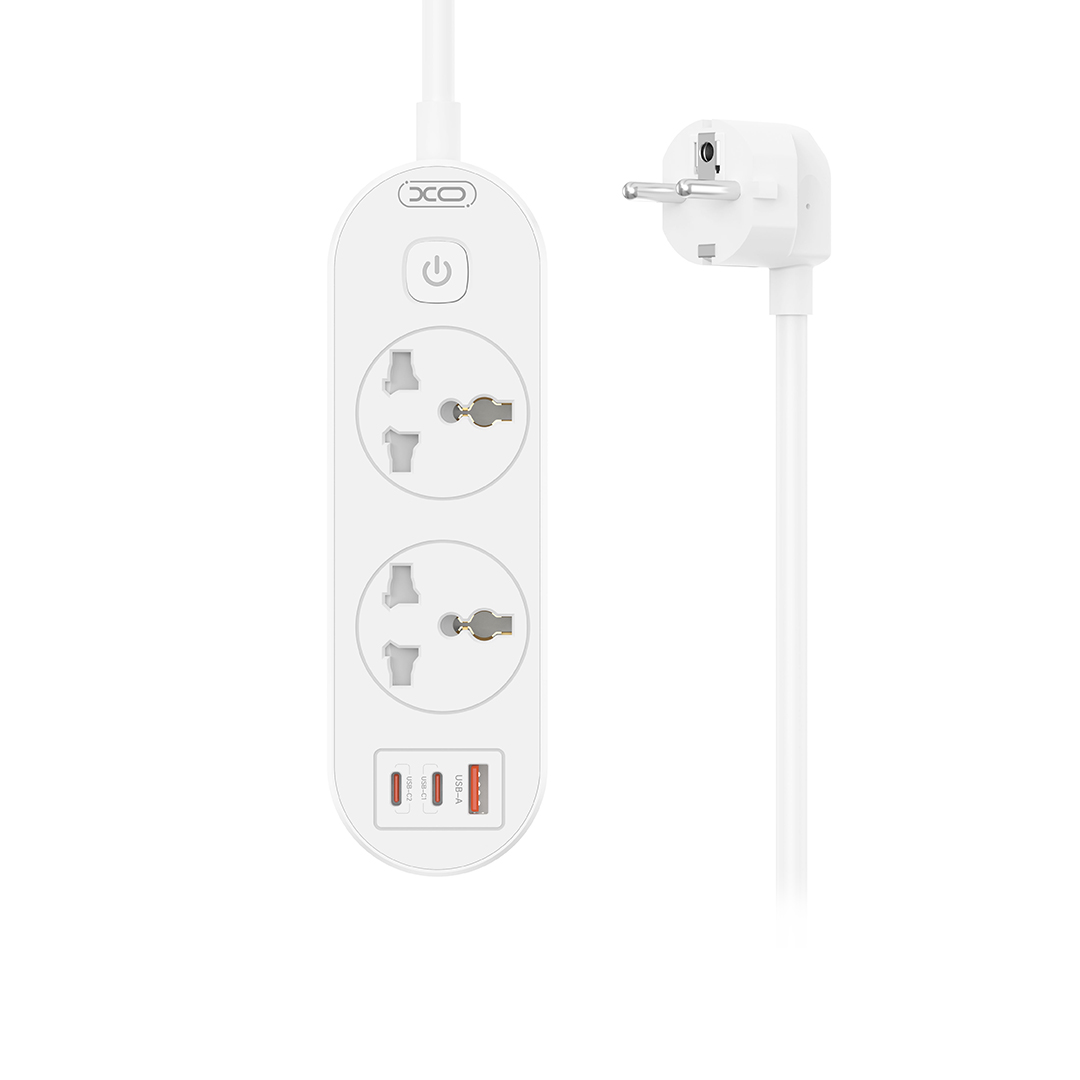 XO WL31 Πολύπριζο (EU) 30W 2AC + 1USB-A + 2USB-C με Διακόπτη