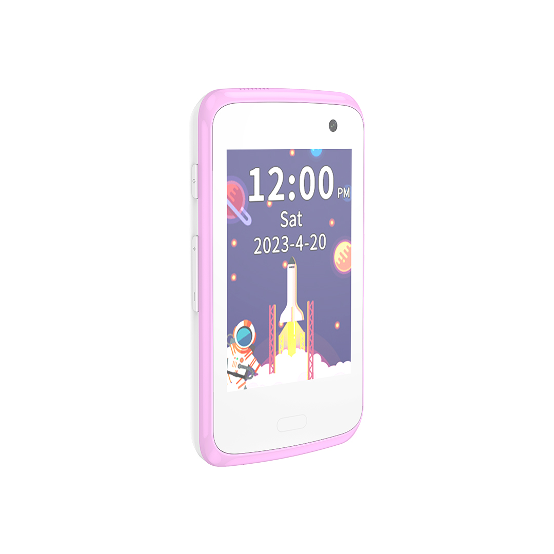 XO H150 Παιδικό Smart Κινητό 2G με οθόνη 2.8' 30W Pixel Λευκό/Ροζ - Image 3