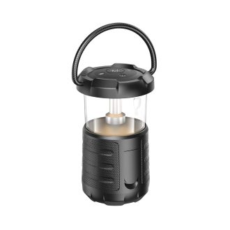 XO F49 Διπλό Ηχείο Speaker & Φως Camping (Μαύρο)